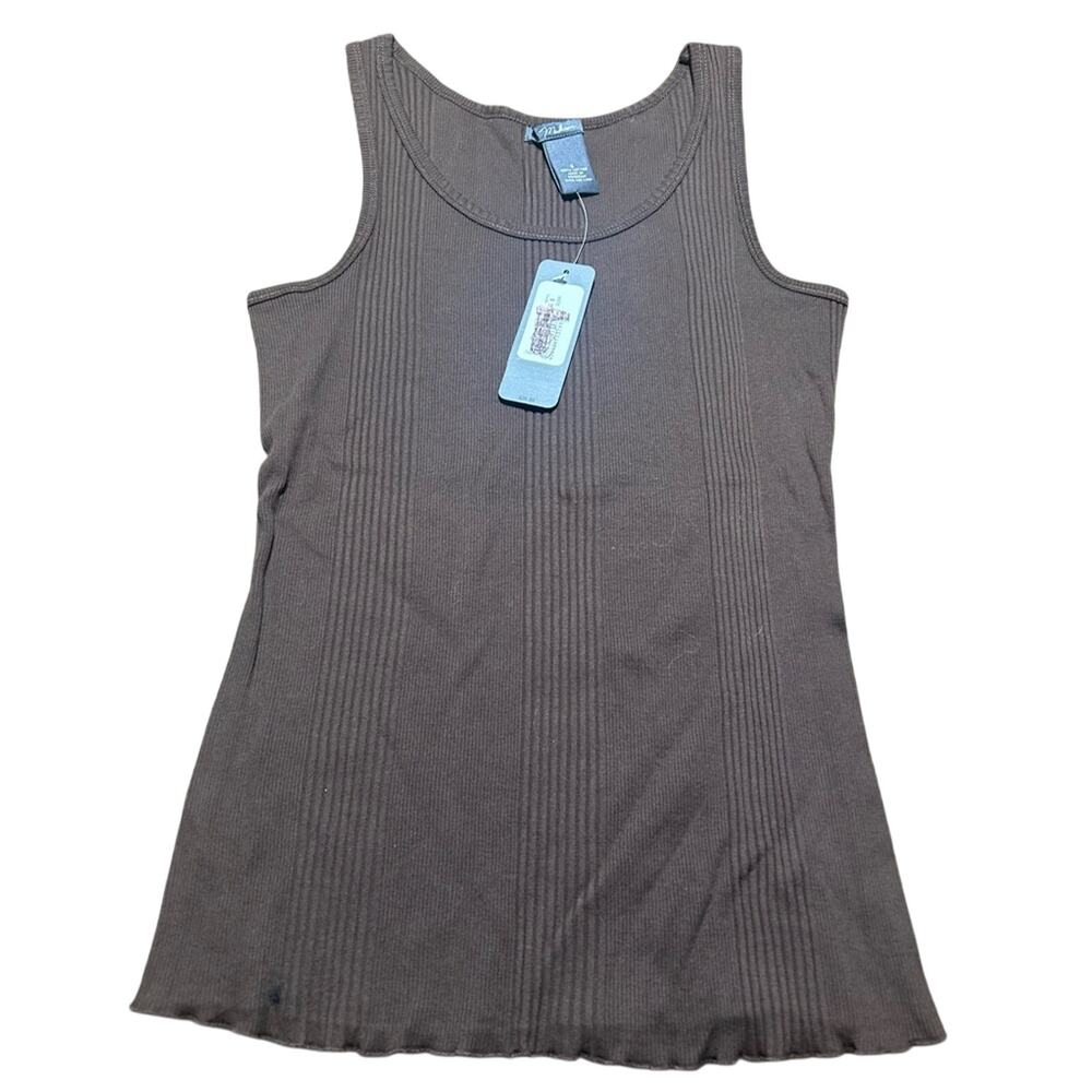 Madison Chocolate brown Ribbed Tank Top size small NWT